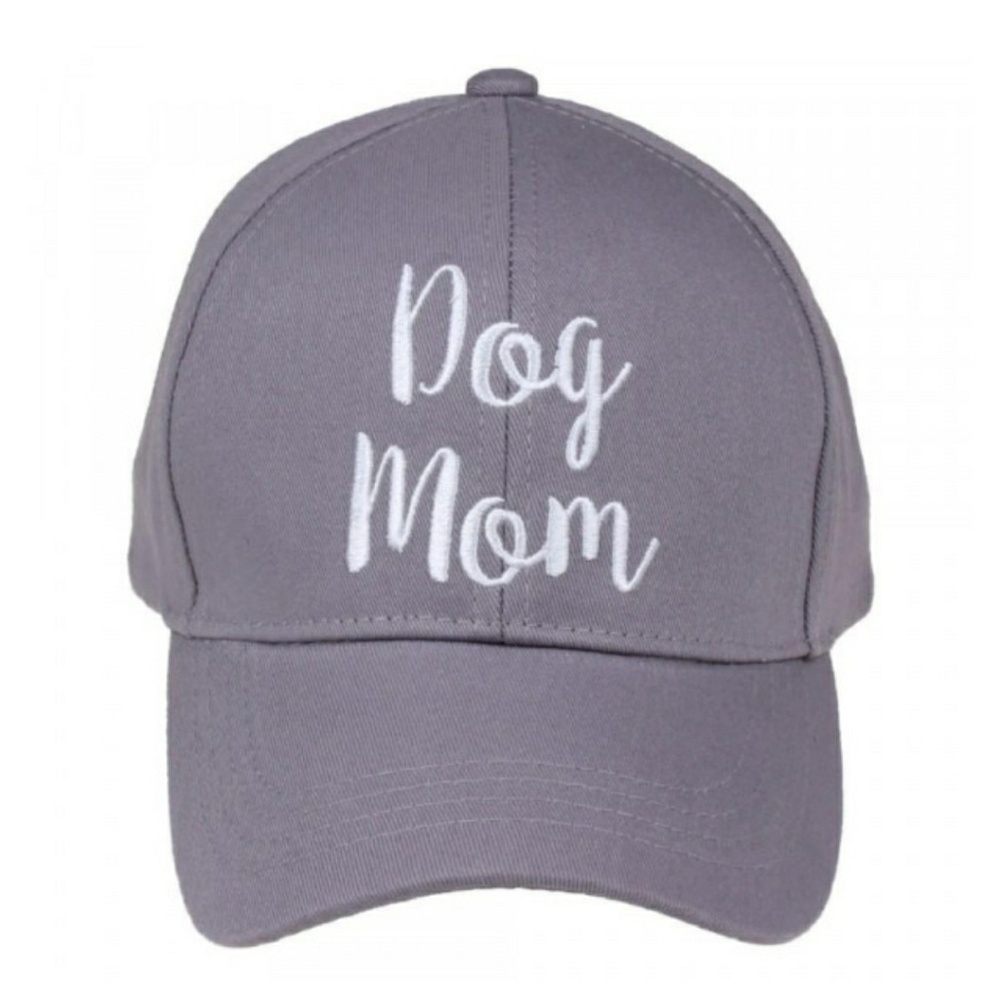 - Dog Mom Hat Gray - Picture 1 of 3